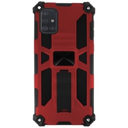 Carcasa Reforzada Roja con Soporte Samsung Galaxy A52 / A52S 5G