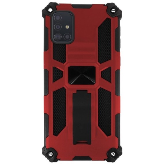 Carcasa Reforzada Roja con Soporte Samsung Galaxy A52 / A52S 5G
