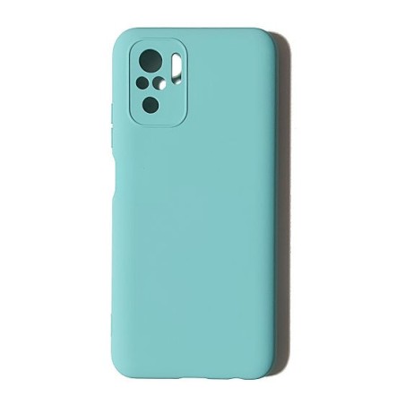 Funda Gel Tacto Silicona Azul Turquesa Xiaomi Redmi Note10 / Note10S