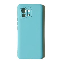 Funda Gel Tacto Silicona Azul Xiaomi Mi 11 / Mi 11 Pro