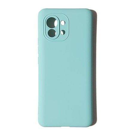 Funda Gel Tacto Silicona Azul Turquesa Xiaomi Mi 11 / Mi 11 Pro