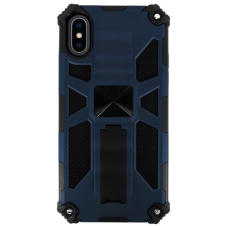 Carcasa Reforzada Azul con Soporte iPhone X / XS