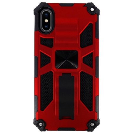 Carcasa Reforzada Roja con Soporte iPhone X / XS