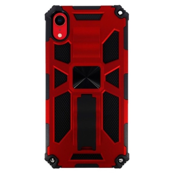 Carcasa Reforzada Roja con Soporte iPhone XR