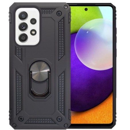 Carcasa Reforzada Negra + Anillo Magnético Xiaomi Redmi Note10 / Note10S