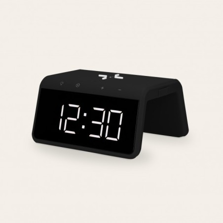 Reloj Despertador Ksix AlarmClock2 con Carga Inalámbrica Fast Charge 7.5W-10W