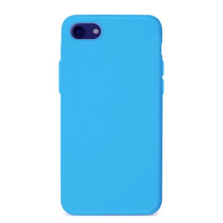 Funda Gel Tacto Silicona Azul iPhone 6 / iPhone 6S / iPhone 7 / iPhone 8 / iPhone SE 2020