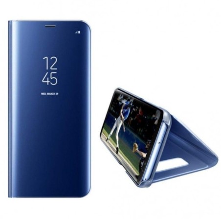 Funda Libro Clear View Azul Samsung Galaxy S21 FE