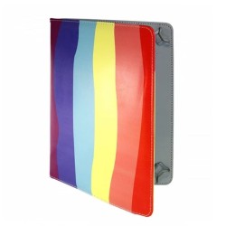 Funda Libro Universal Tablet 10" Rayas de Colores