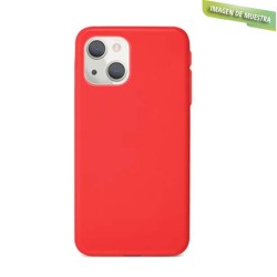 Funda Gel Tacto Silicona Roja iPhone 13