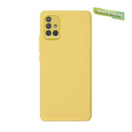 Funda Gel Tacto Silicona Amarilla Samsung Galaxy A51
