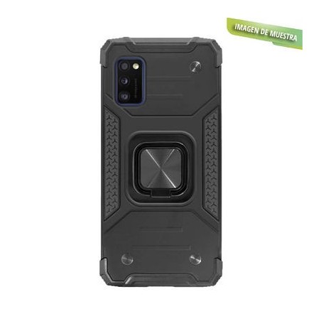 Carcasa Reforzada Negra + Anillo Magnético Samsung Galaxy A52 / A52S 5G