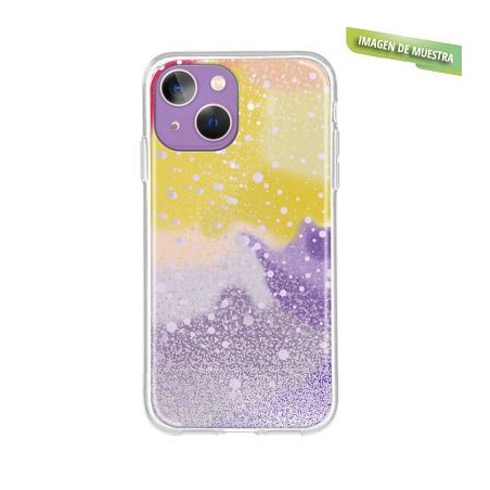 Carcasa Reforzada Premium Transparente Purpu Multicolor iPhone 11