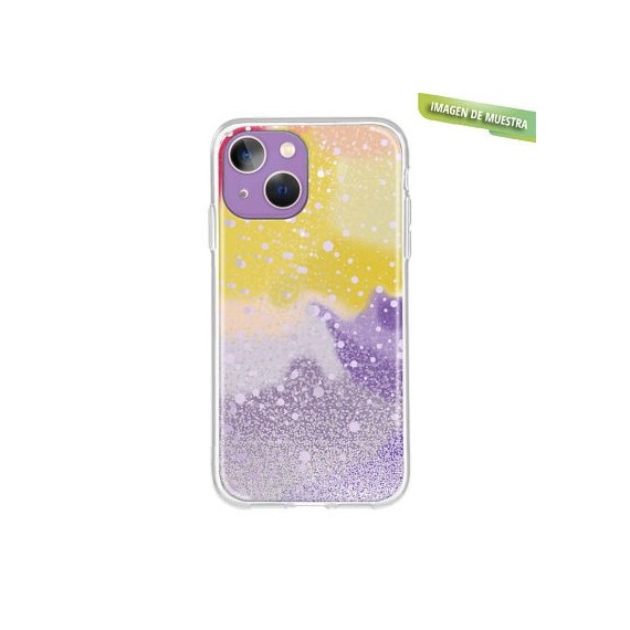 Carcasa Reforzada Premium Transparente Purpu Multicolor iPhone 12 /  12 Pro