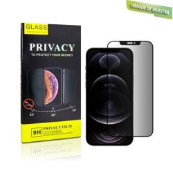 Protector Pantalla Privacidad Full 3D Negra Cristal Templado iPhone 13 / iPhone 13 Pro / iPhone 14