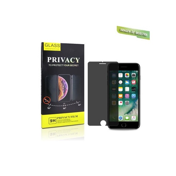 Protector Pantalla Privacidad Full 3D Negra Cristal TempladoiPhone 6 /  iPhone 6s / iPhone 7 / iPhone 8 / iPhone