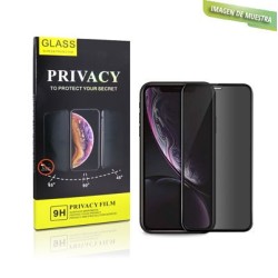 Protector Pantalla Privacidad Full 3D Negra Cristal Templado iPhone X / XS / 11 Pro