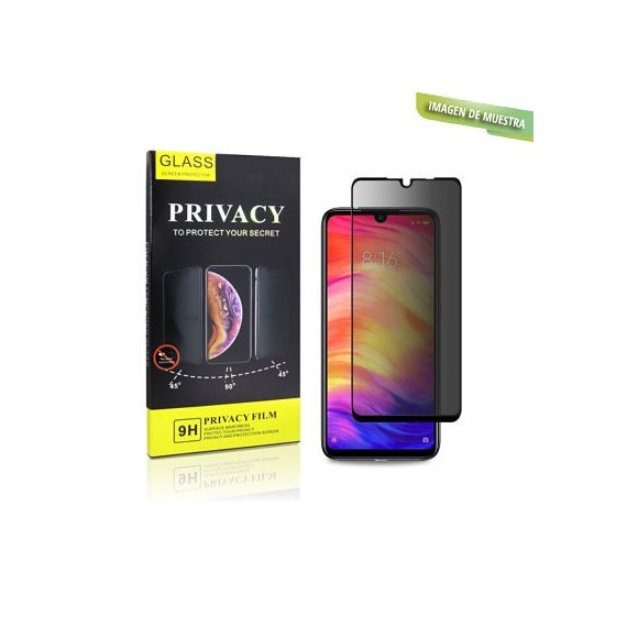 Protector Pantalla Privacidad Full 3D Negra Cristal Templado Xiaomi Redmi Note7
