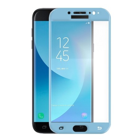 Protector Pantalla Azul Cristal Templado Samsung Galaxy J7 2017