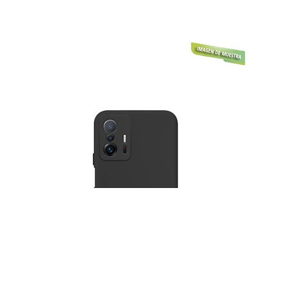 Funda Gel Tacto Silicona + Colgante Negra Xiaomi Mi 11 T / Mi 11 T Pro