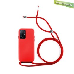 Funda Gel Tacto Silicona + Colgante Roja Xiaomi Mi 11 T / Mi 11 T Pro