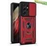 Carcasa Reforzada Negra + Anillo Magnético + Tapa Cámara Xiaomi Redmi Note11 Pro Plus