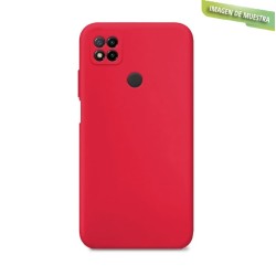 Funda Gel Tacto Silicona Roja Xiaomi Redmi 9C
