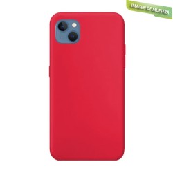 Funda Gel Tacto Silicona Roja iPhone 14