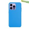 Funda Gel Tacto Silicona Azul Turquesa iPhone 14 Pro