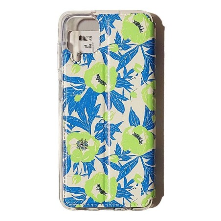 Funda Libro Flores Verdes Samsung Galaxy A32 4G