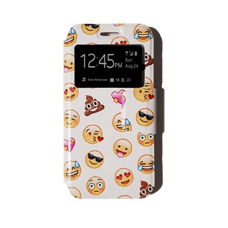 Funda Libro Emojis Samsung Galaxy S7