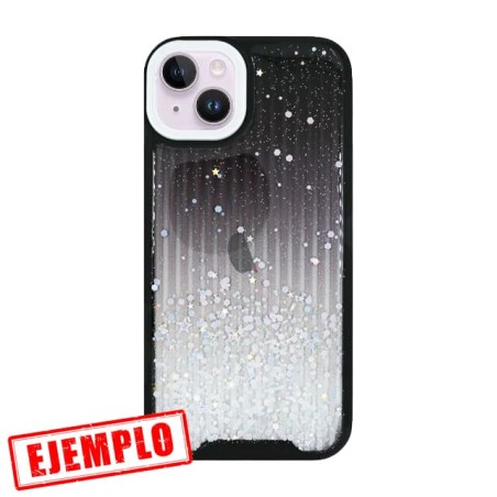 Carcasa Premium Purpu Negra y Rayas iPhone 14 Plus