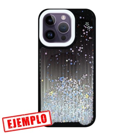 Carcasa Premium Purpu Negra y Rayas iPhone 14 Pro