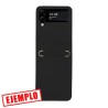 Carcasa Polipiel Negra Samsung Galaxy Z Flip 4 con Enganches para Cordón