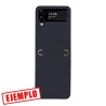Carcasa Polipiel Negra Samsung Galaxy Z Flip 4 con Enganches para Cordón