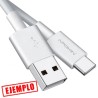 Cable de Datos y Carga Aisens Micro USB Macho a Tipo C Macho 1M