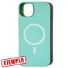 Funda Gel Tacto Silicona Roja Magsafe iPhone 14 Plus