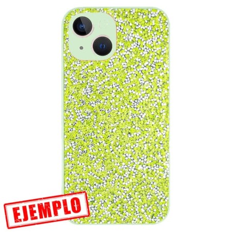 Carcasa Glitter Tipo Swaroski Verde iPhone 14 Plus