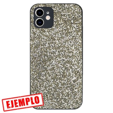 Carcasa Glitter Tipo Swaroski Negra iPhone 11