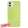 Carcasa Glitter Tipo Swaroski Verde Oscuro iPhone 12