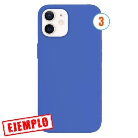 Funda Gel Tacto Silicona Color Nº 3 iPhone 12 / 12 Pro
