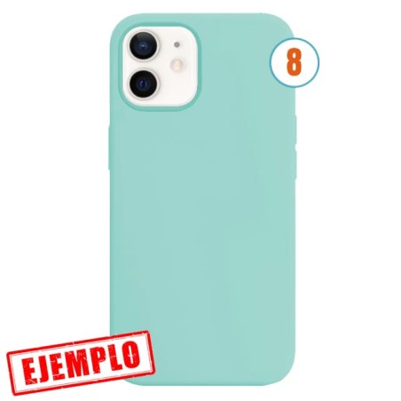 Funda Gel Tacto Silicona Color Nº 8 iPhone 12 / 12 Pro