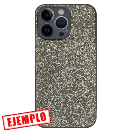 Carcasa Glitter Tipo Swaroski Negra iPhone 13 Pro