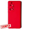 Funda Gel Tacto Silicona Roja Cámara 3D Huawei P50 Pro