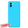 Funda Gel Tacto Silicona Azul Turquesa Cámara 3D Xiaomi Redmi A1