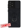 Carcasa Reforzada Negra + Anillo Magnético + Tapa Cámara Samsung Galaxy A23 5G