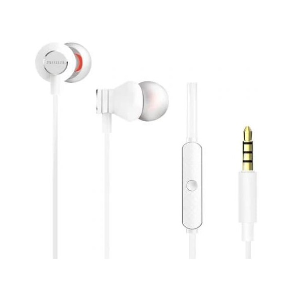 Auriculares Intrauditivos AIWA ESTM-50WT con micro jack 3.5mm White