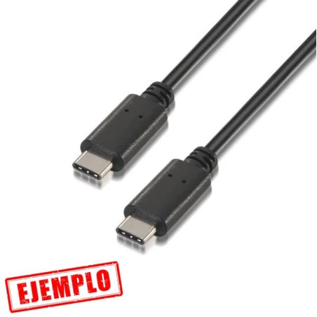 Cable de Datos AISENS A107-0055 Tipo C a Tipo C 3A 0.5M