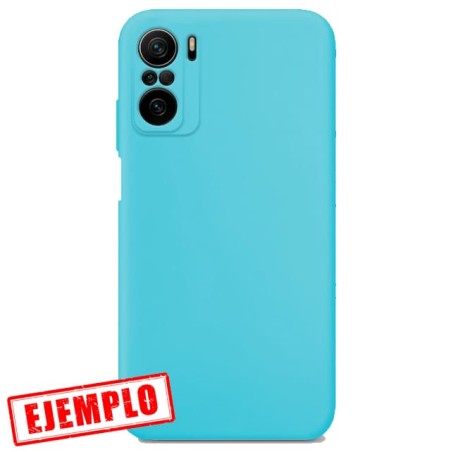 Funda Gel Tacto Silicona Azul Cámara 3D Xiaomi Mi 11i / Redmi K40 / Poco F3