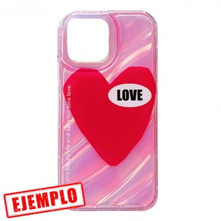 Carcasa Reforzada Premium Metalizada Love iPhone 13 / iPhone 14